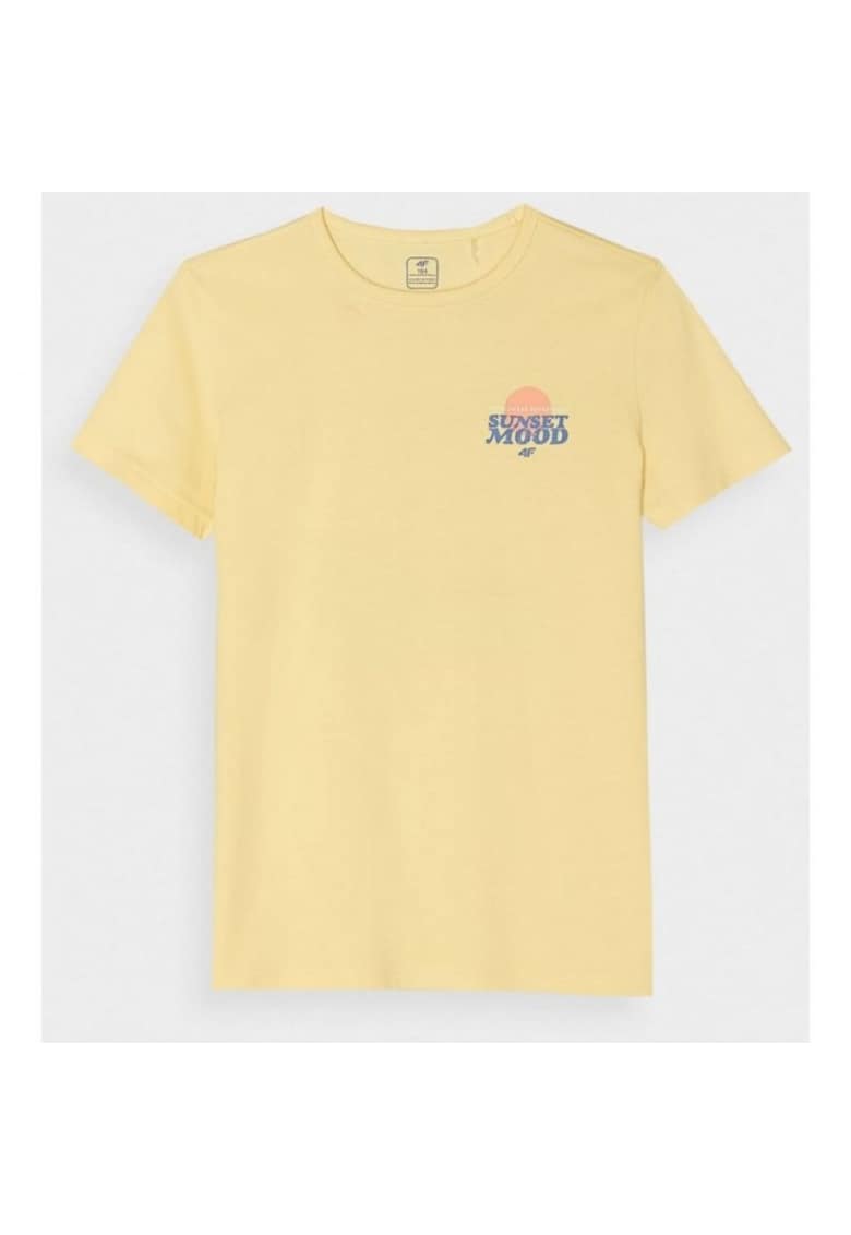 Tricou pentru copii - bumbac - galben