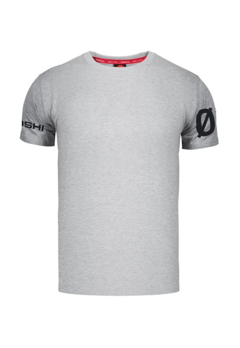 Tricou gri/argintiu - bumbac - stil de viata