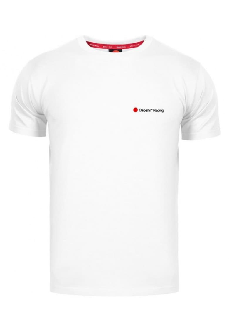 Tricou bumbac - alb - lungime maneca scurta