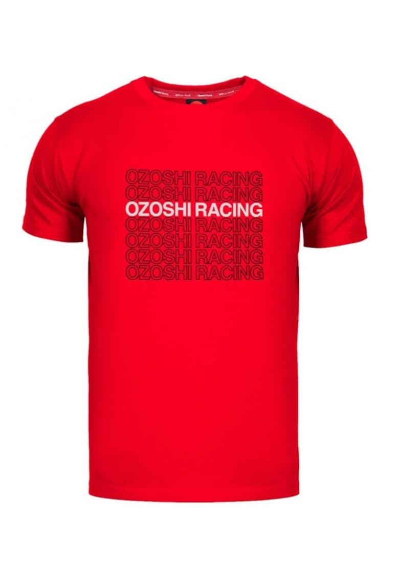 Tricou bumbac - rosu - lungime maneca scurta