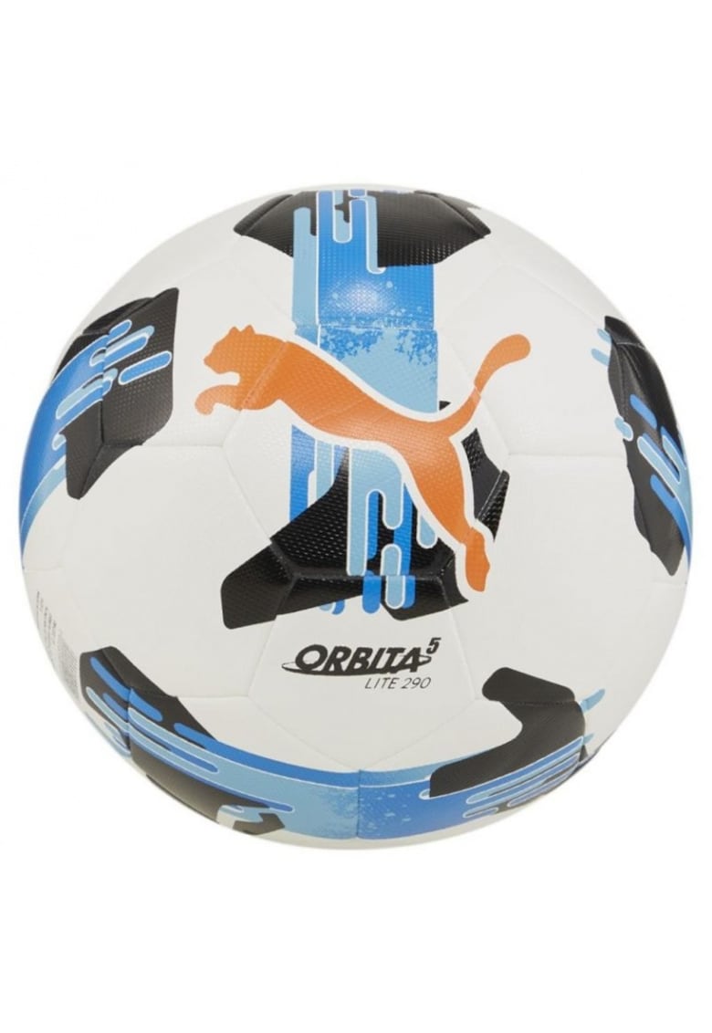 Minge fotbal Orbita 5 Fusion Lite - 290g - alb/negru/albastru - junior
