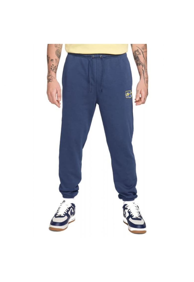 Pantaloni sport barbati Club - bumbac/poliester - bleumarin