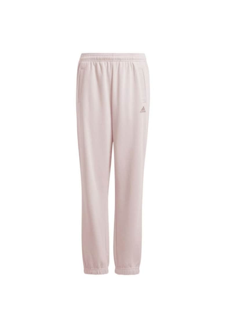 Pantaloni sport copii - Essentials - roz - fleece - bumbac