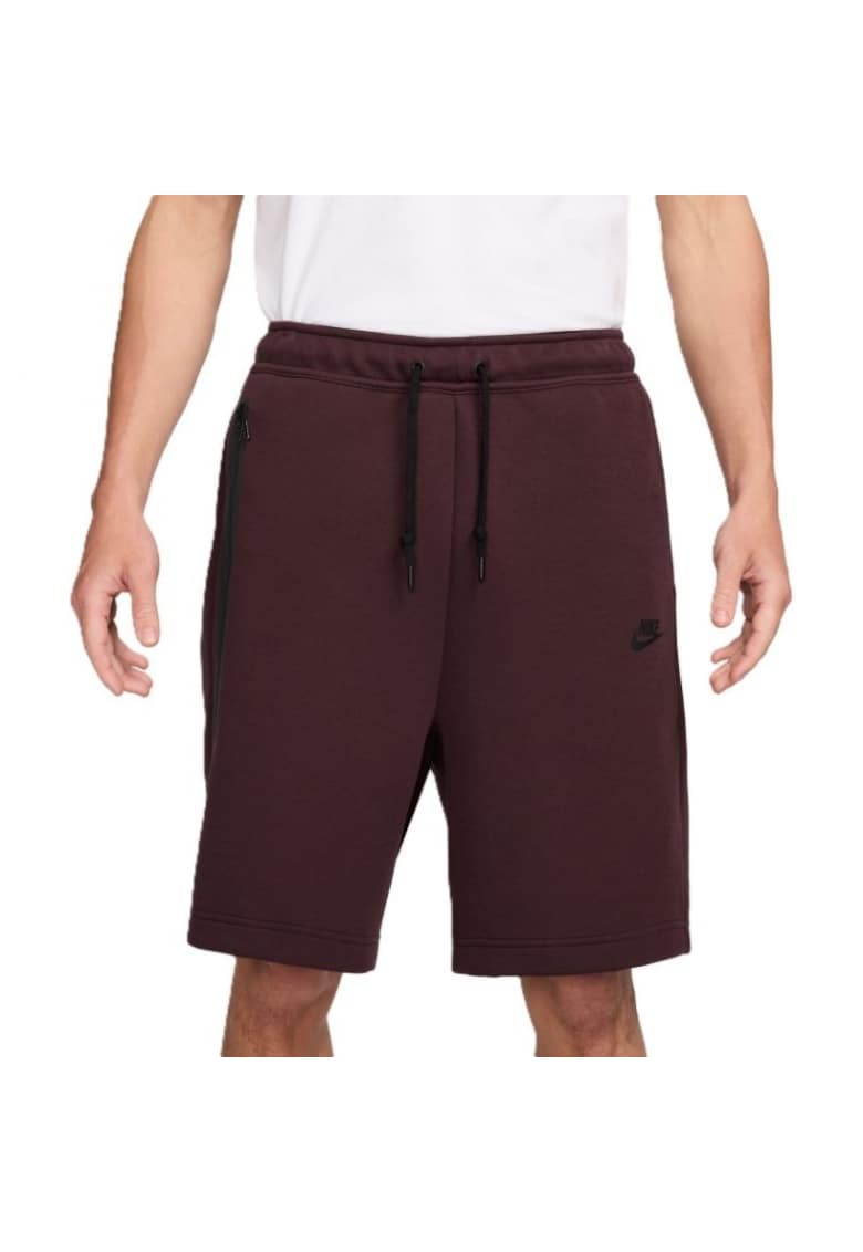 Pantaloni scurt sport barbati Sportswear - fleece - rosu inchis
