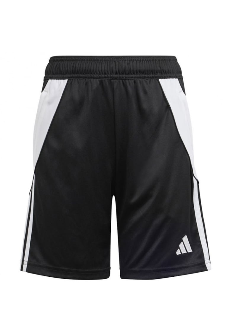 Pantaloni scurti antrenament - alb-negru - poliester