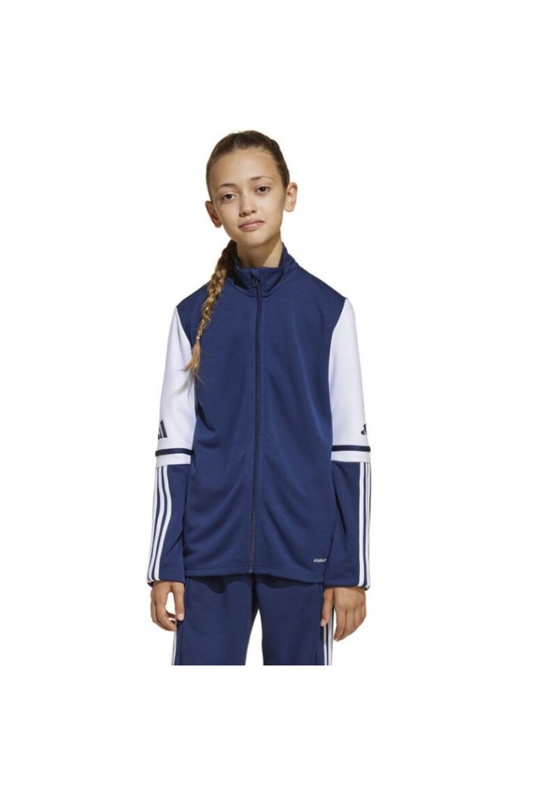 Hanorac sport copii Squadra 25 Jr - poliester - bleumarin/alb