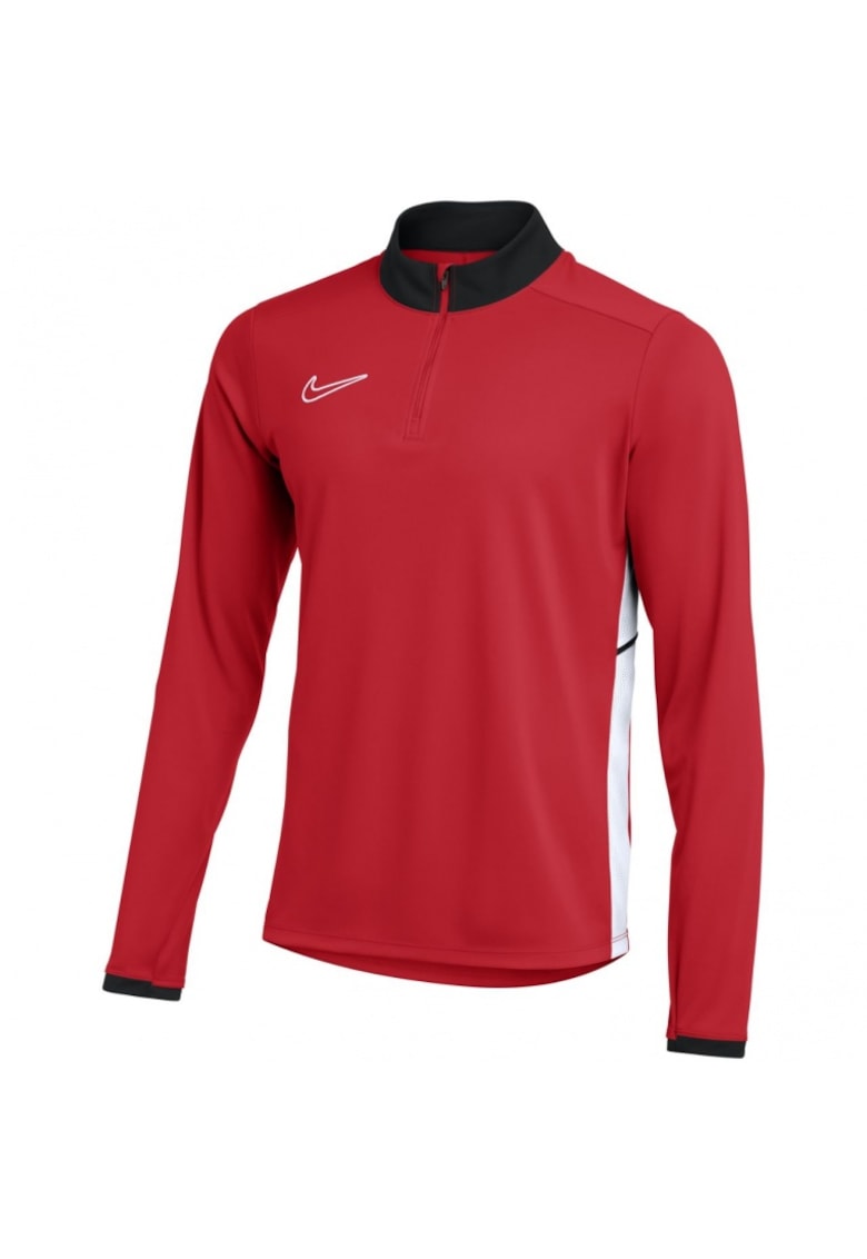 Bluza sport barbati - cu fermoar 1/2 - rosu - material Dri-fit
