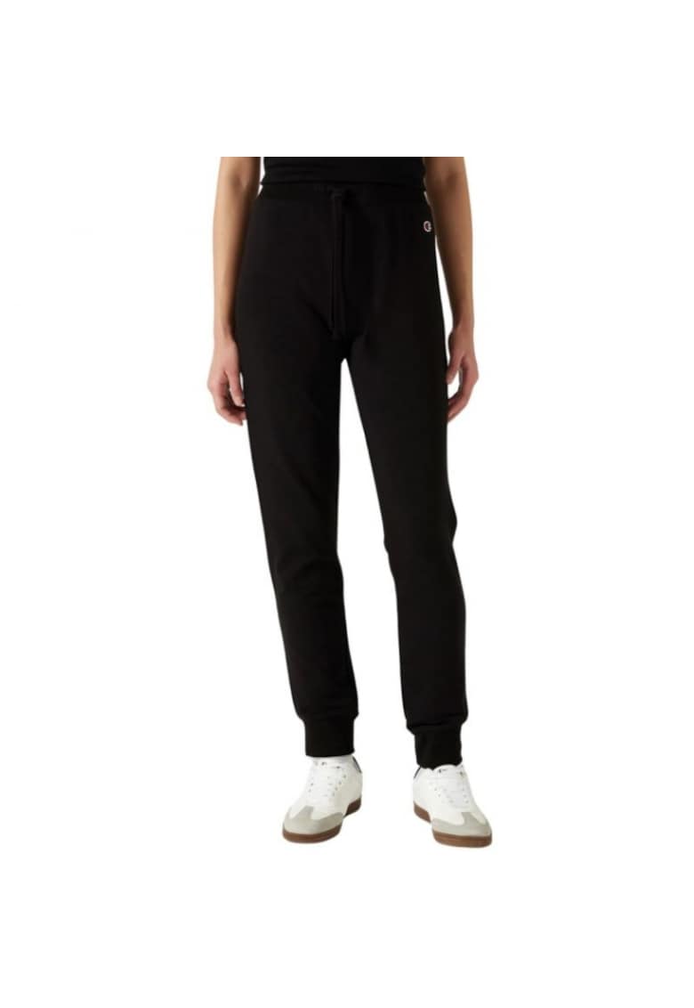 Pantaloni sport croiala lejera - negru - textil