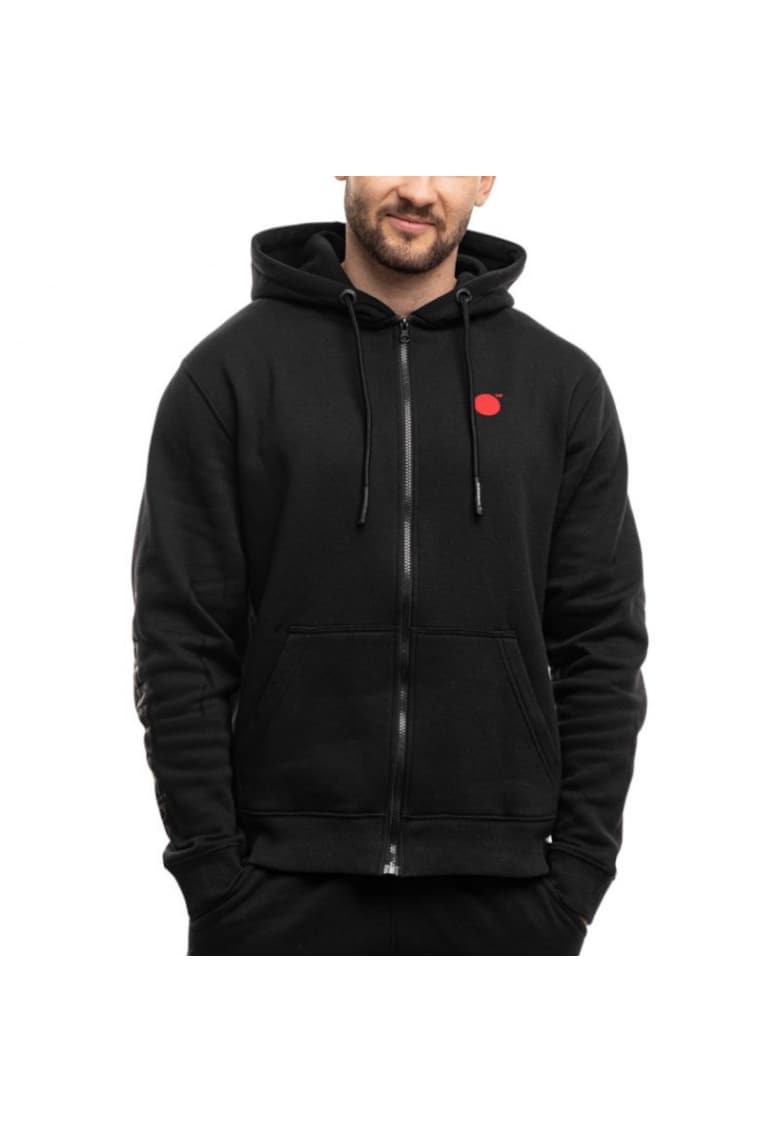 Hanorac cu fermoar - negru - barbati - Oz93908