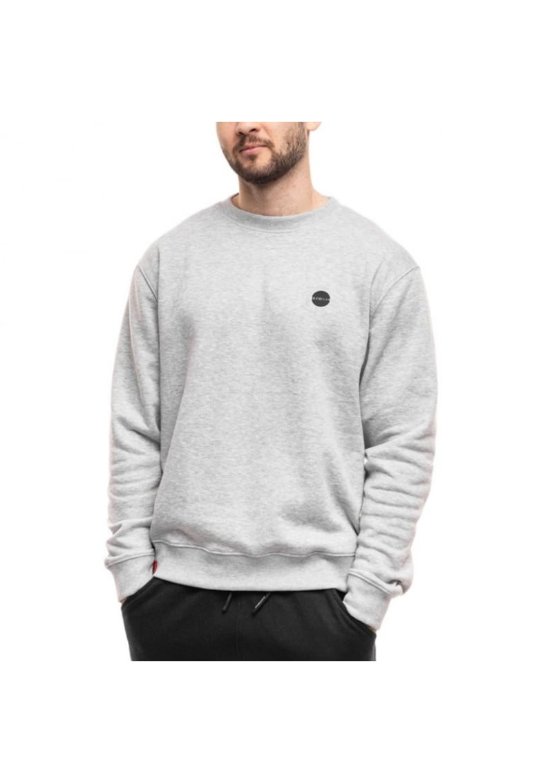 Hanorac barbatesc - gri/argintiu - fara gluga - fara fermoar