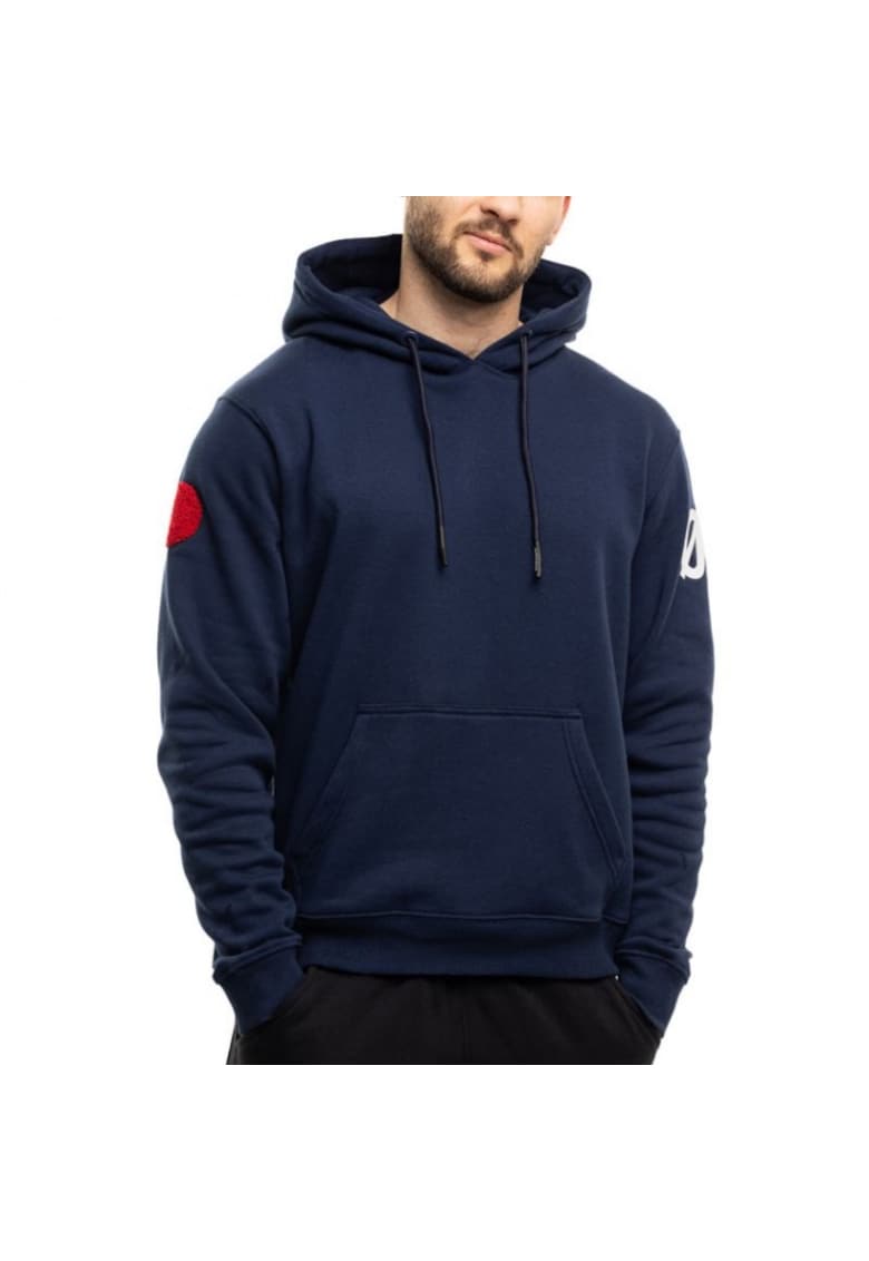 Hanorac bleumarin - cu gluga - fara fermoar - Oz93893