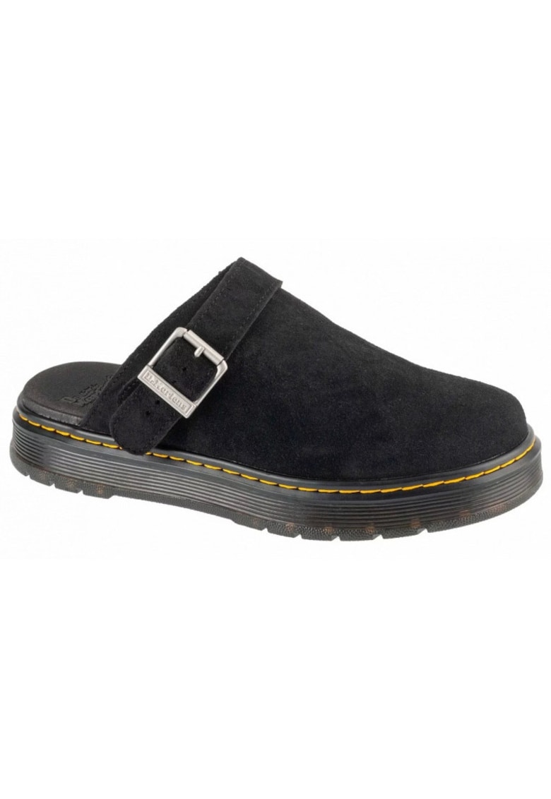 Slapi piele intoarsa - negru - unisex