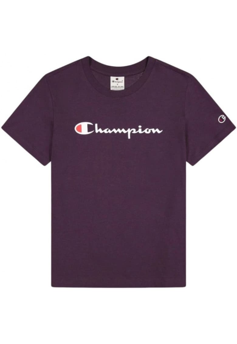 Tricou sport dama bumbac - mov - maneca scurta -