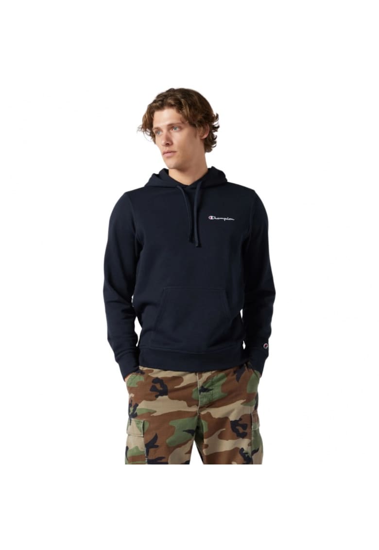 Hanorac cu gluga - bleumarin - fara fermoar - barbati