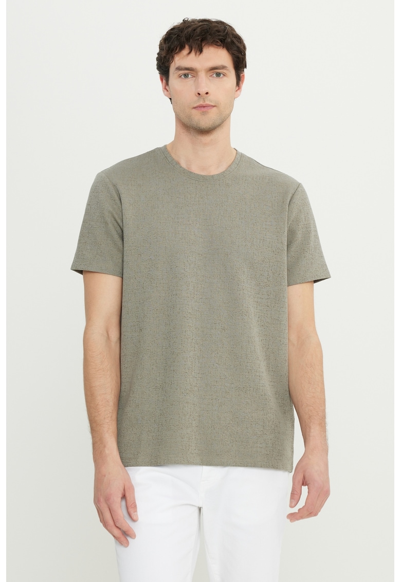 Tricou slim-fit din amestec de bumbac