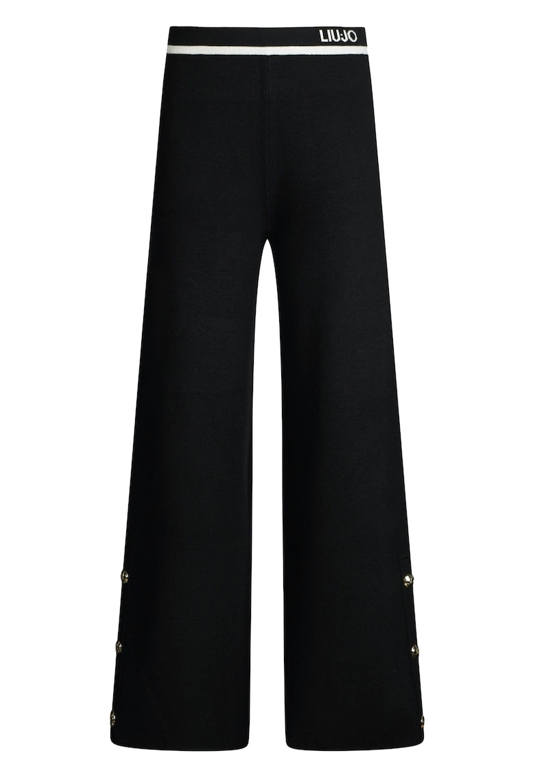 Pantaloni evazati cu logo