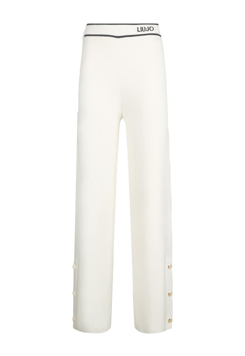 Pantaloni evazati cu logo