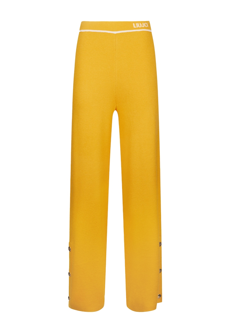 Pantaloni evazati cu logo