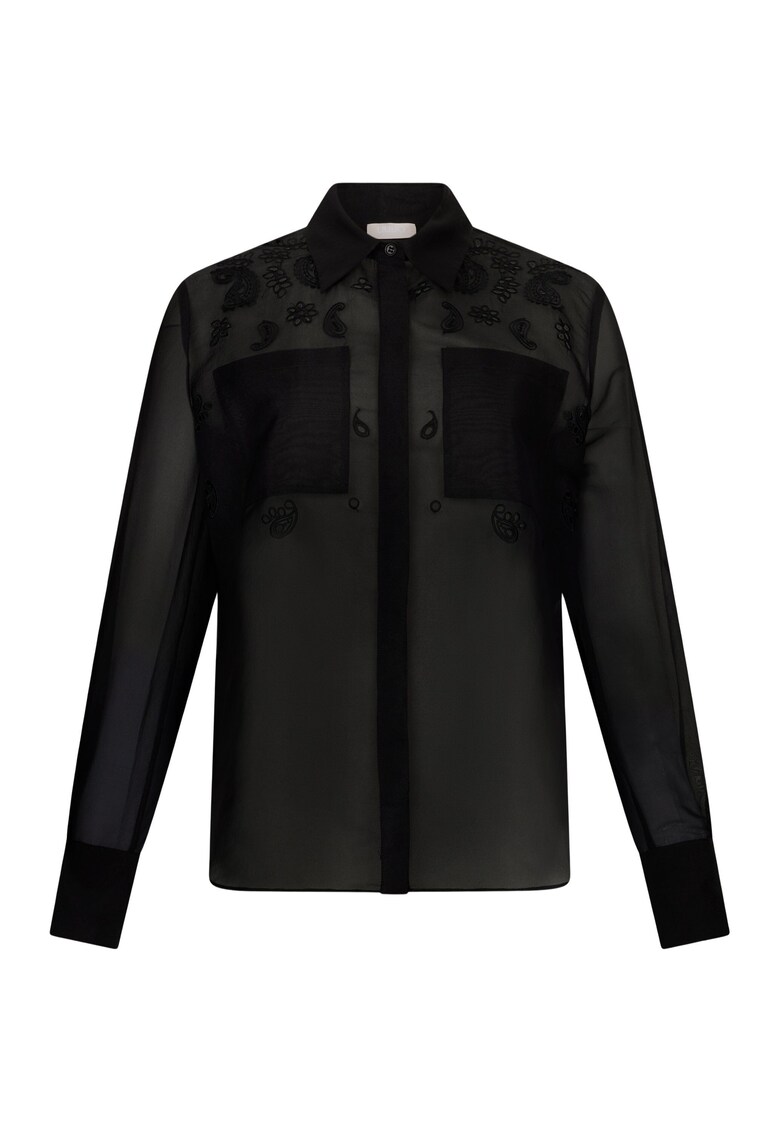 Camasa cu broderie - Negru