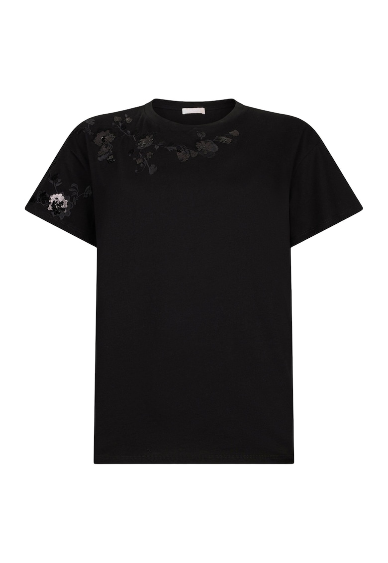 Liu Jo Tricou brodat cu paiete - Negru