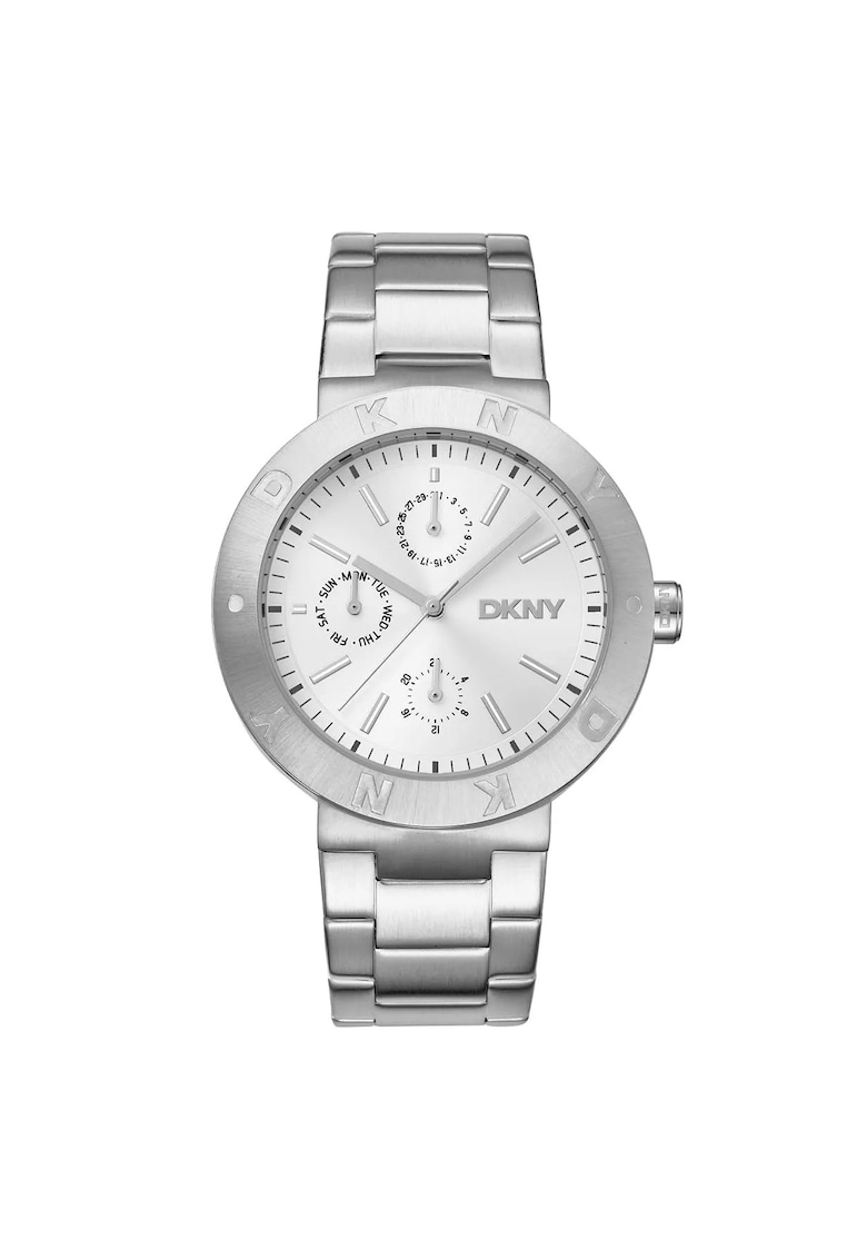 Ceas dama DK1L022M0015 - otel - 38mm - gri - mecanism quartz - rezistent la apa 5 ATM