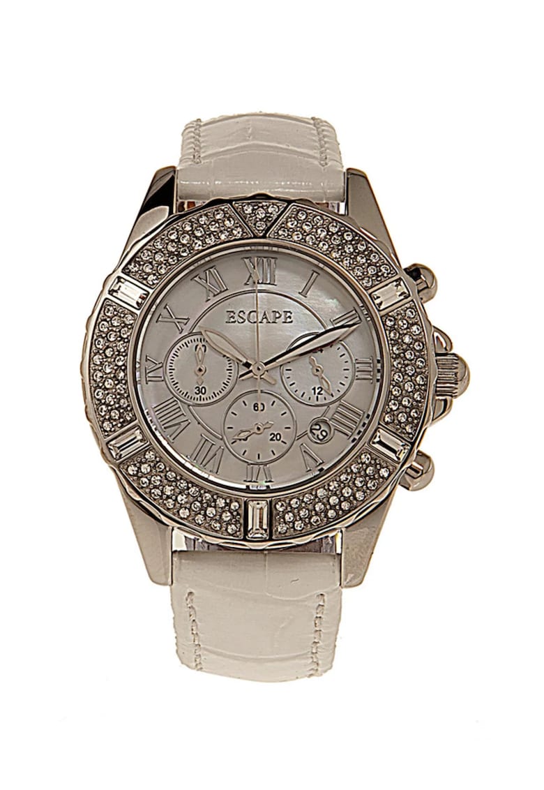 Ceas dama  model ECP10385 - curea piele ecologica - 36mm - rezistenta la apa 5 ATM