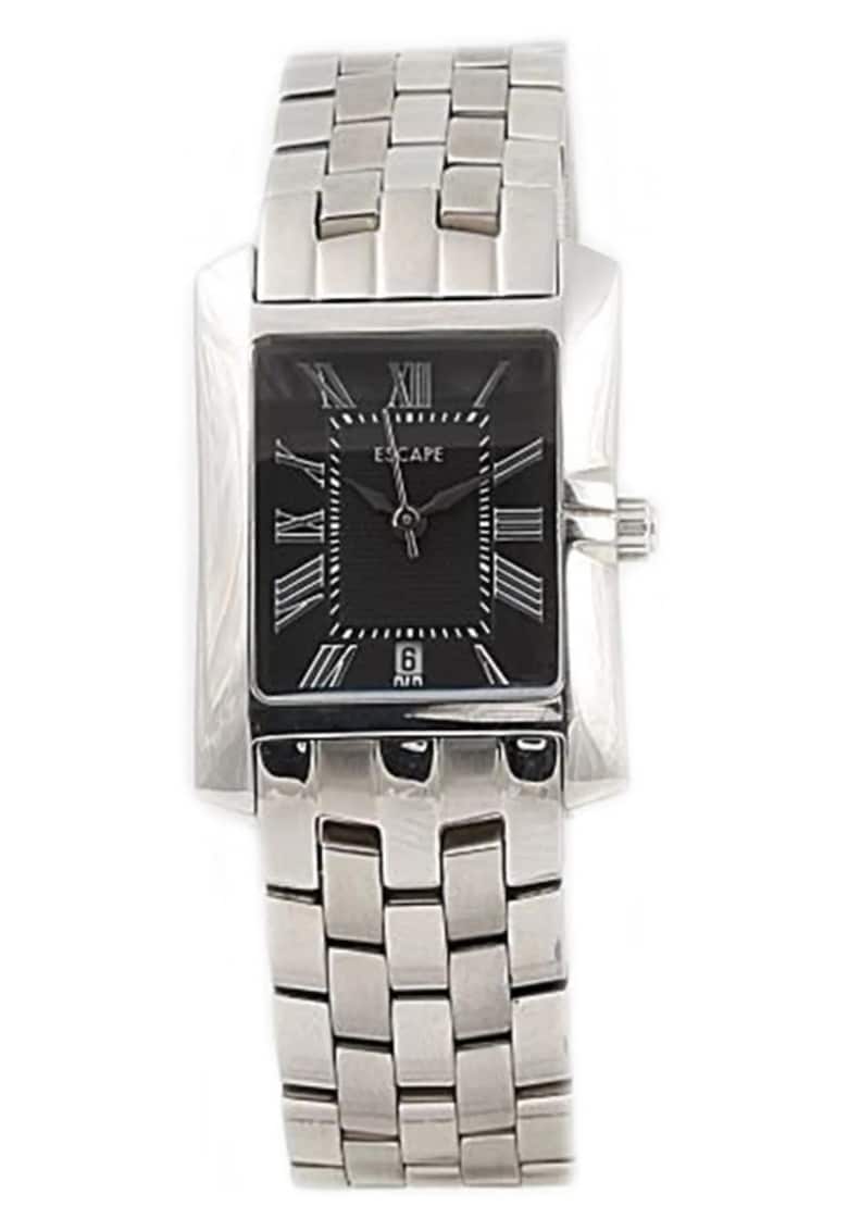 Ceas dama curea otel - carcasa 26-30 mm - rezistenta la apa 5 ATM - argintiu