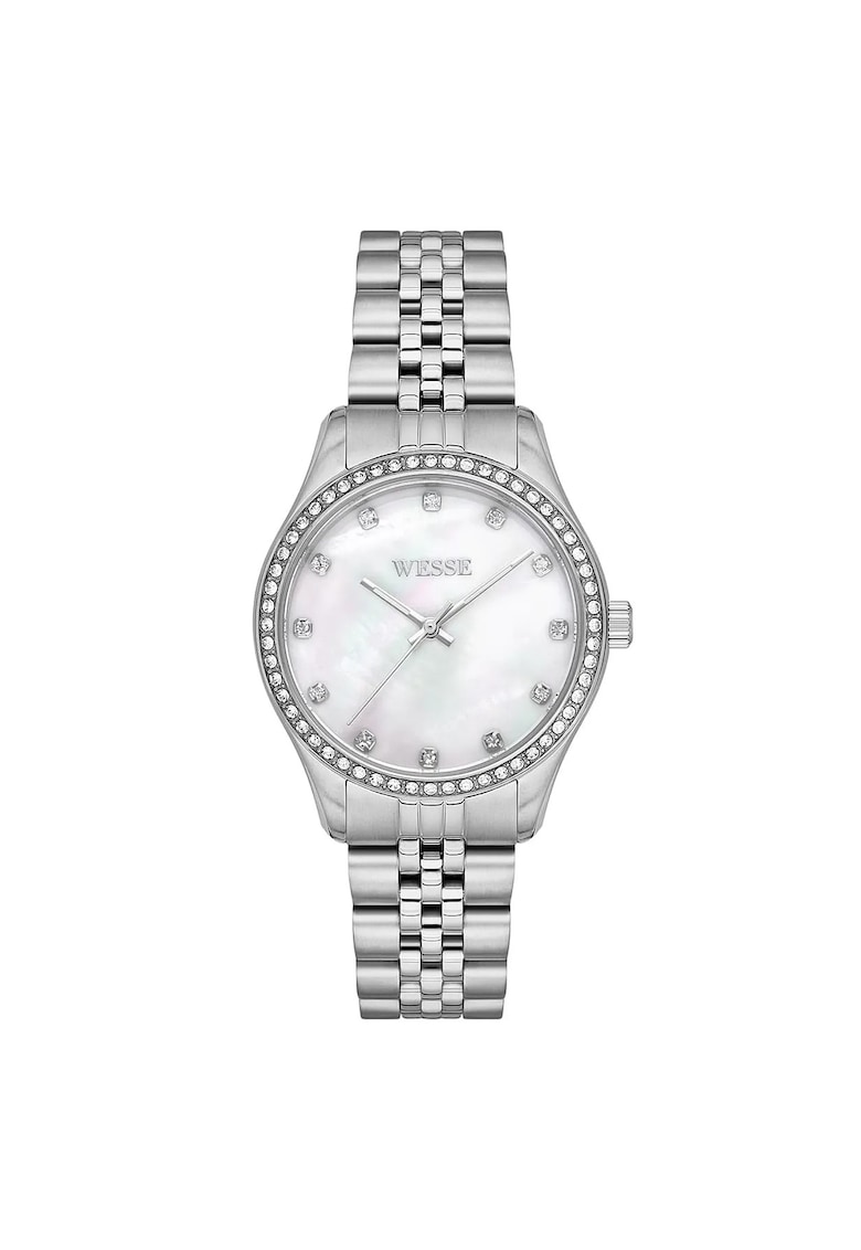 Ceas dama  WWL109708 34mm otel - curea metalica - rezistent la apa 5 ATM - culoare metalica