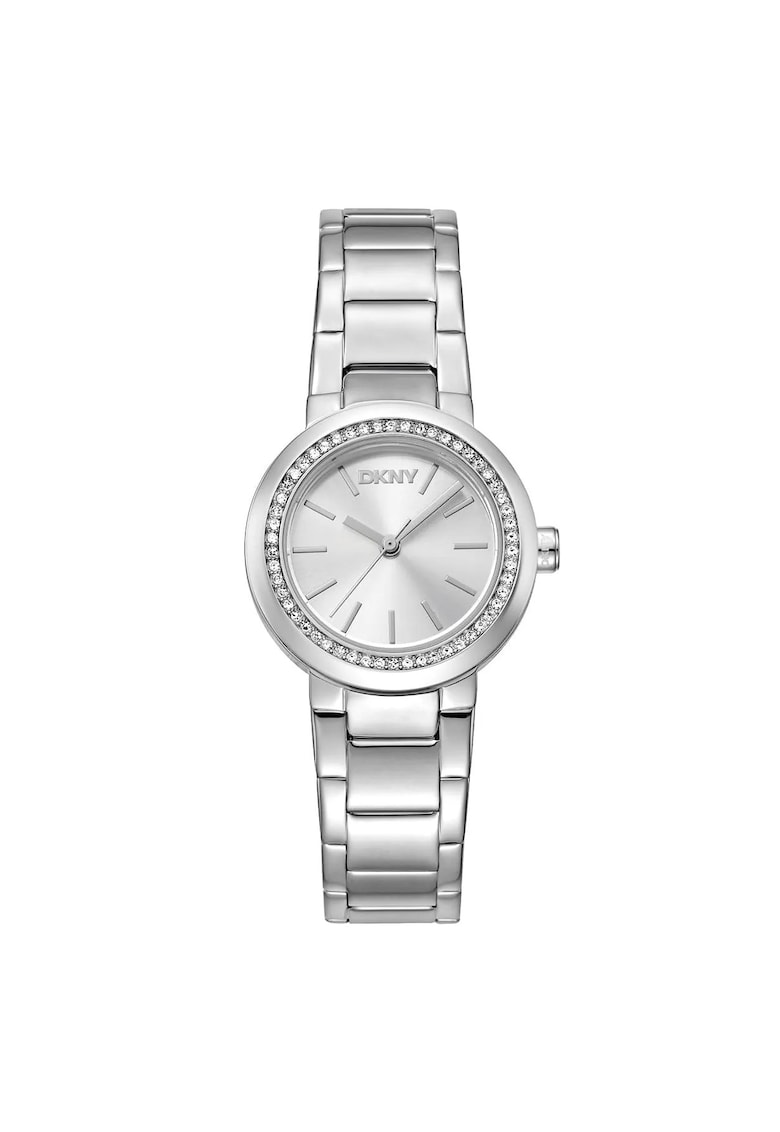 Ceas dama DK1L024M0115 - otel - 28mm - gri - mecanism quartz - rezistent la apa 5 ATM