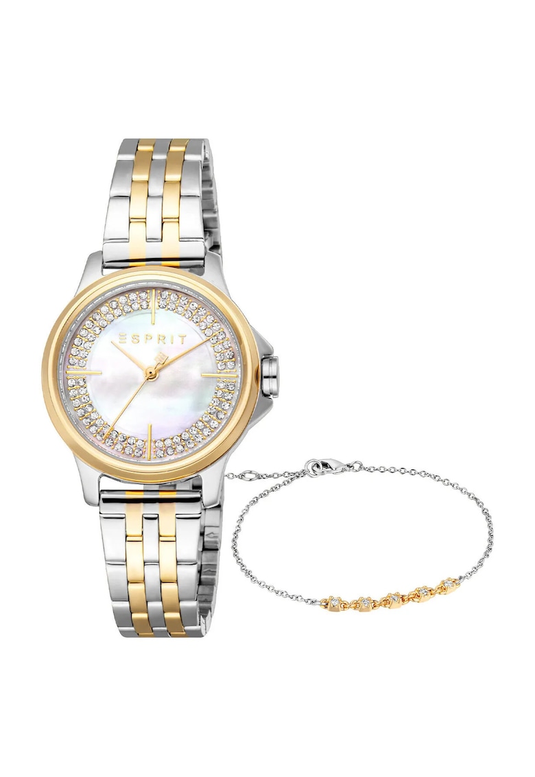 Ceas dama model ES1L432M0075 - otel - 5 ATM - culoare metalica - curea aurie - 30 mm