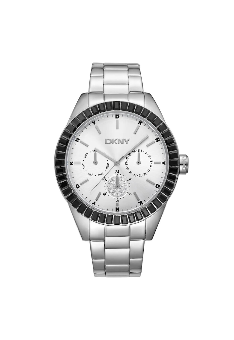 Ceas dama DK1L027M0035 - otel - 40mm - gri - mecanism quartz - rezistent la apa 5 ATM