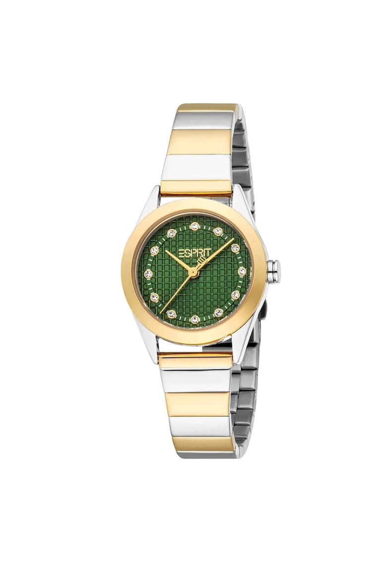 Ceas dama model ES1L480M0115 - 28 mm - carcasa otel - curea aurie - rezistenta la apa 3 ATM