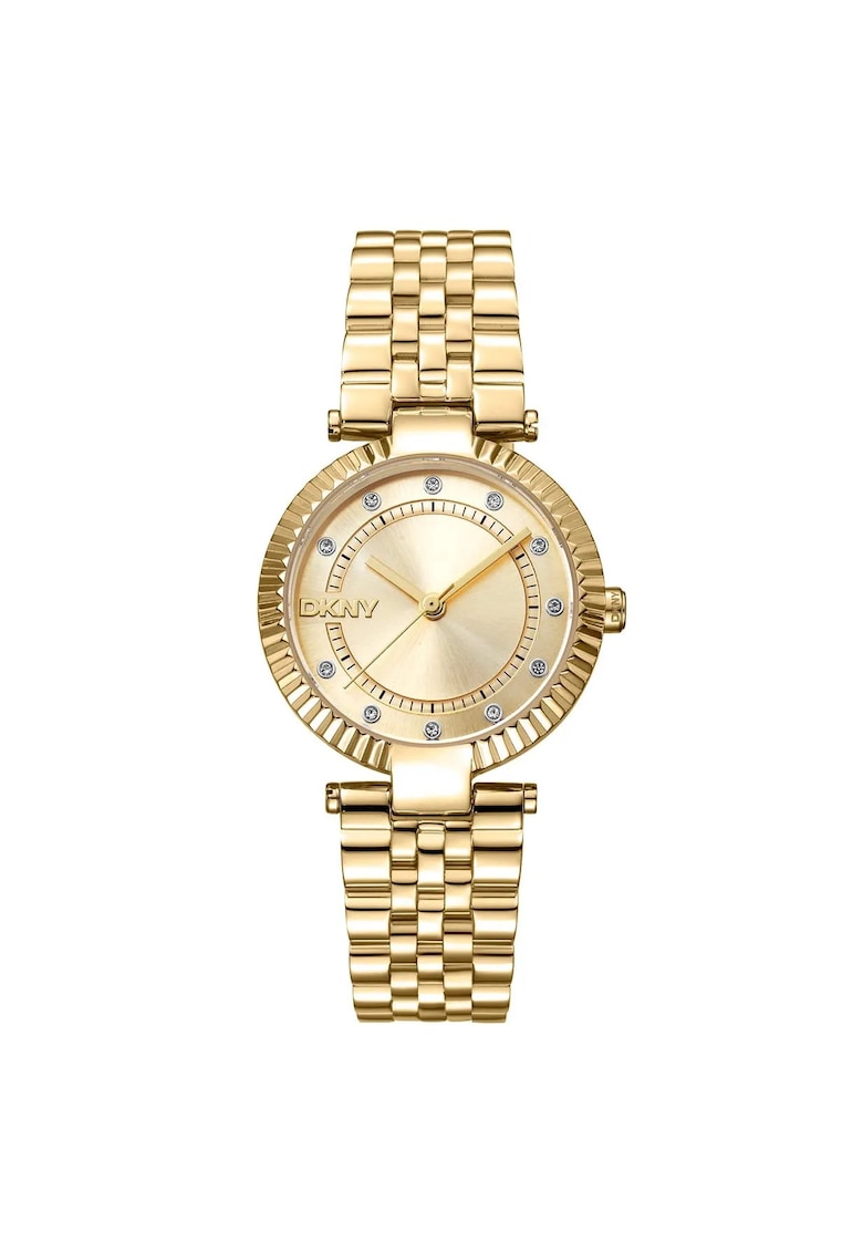 Ceas de mana dama 30 mm - otel - auriu