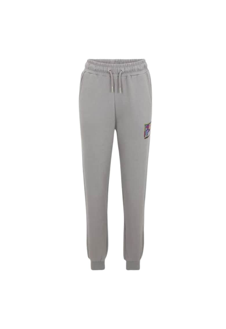 Pantaloni de trening gri - elastic - bumbac/poliester -