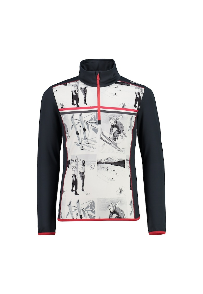 Hanorac fleece copii 31L0795 - Negru/Gri