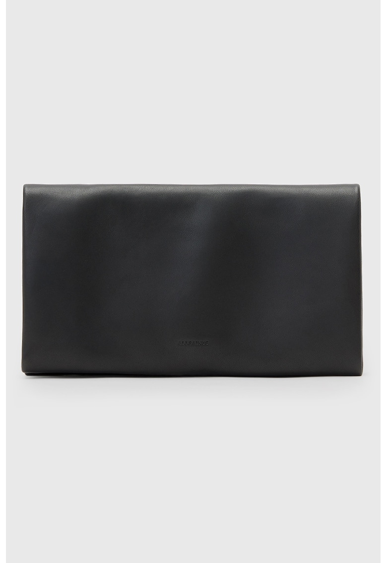 Geanta plic de piele cu logo