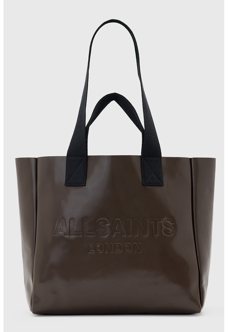 Geanta tote din piele cu logo