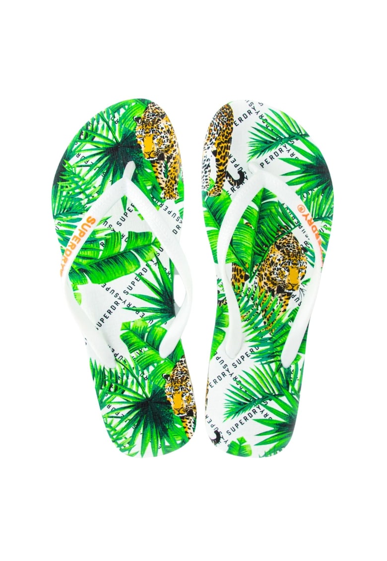 Superdry - Slapi cu model tropical Super Sleek -