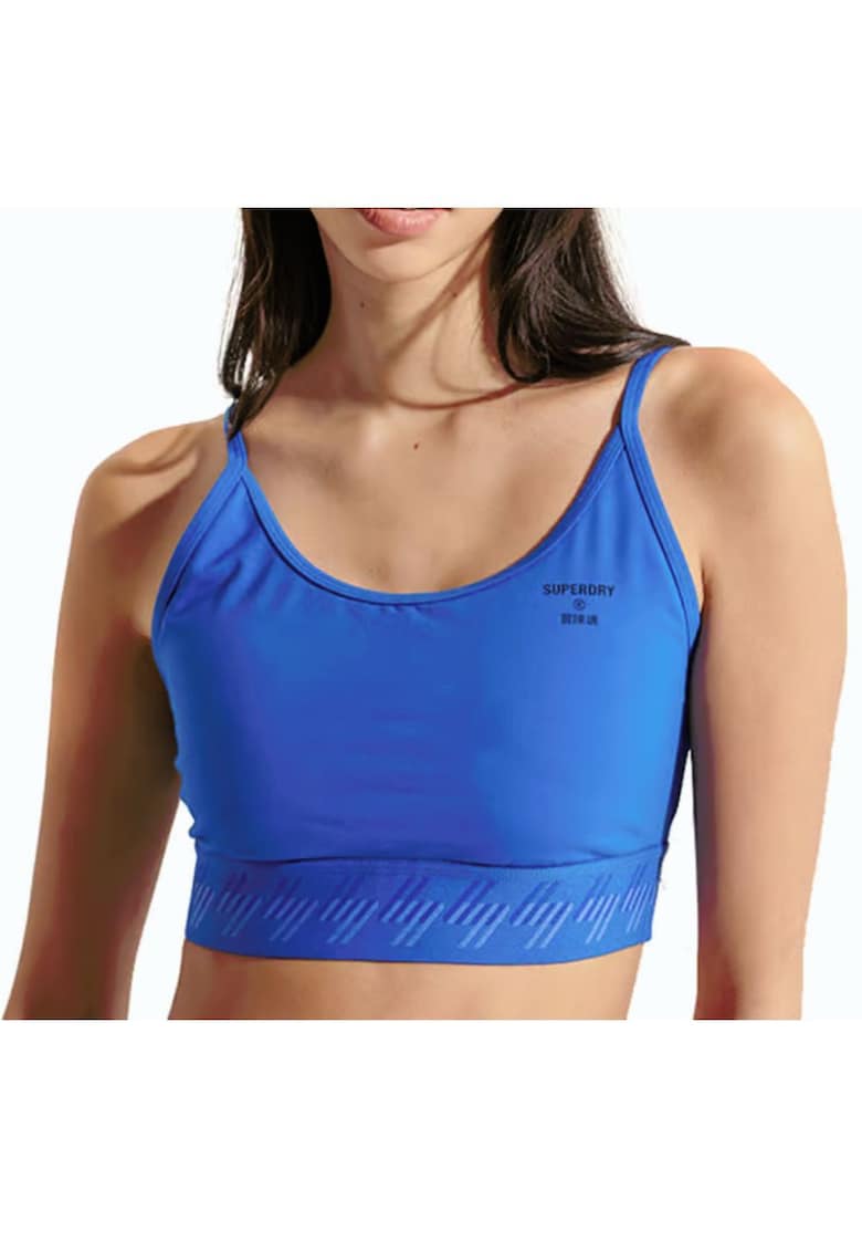 SUPERDRY - Bustiera pentru fitness cu bretele subtiri - ajustabile Essential -
