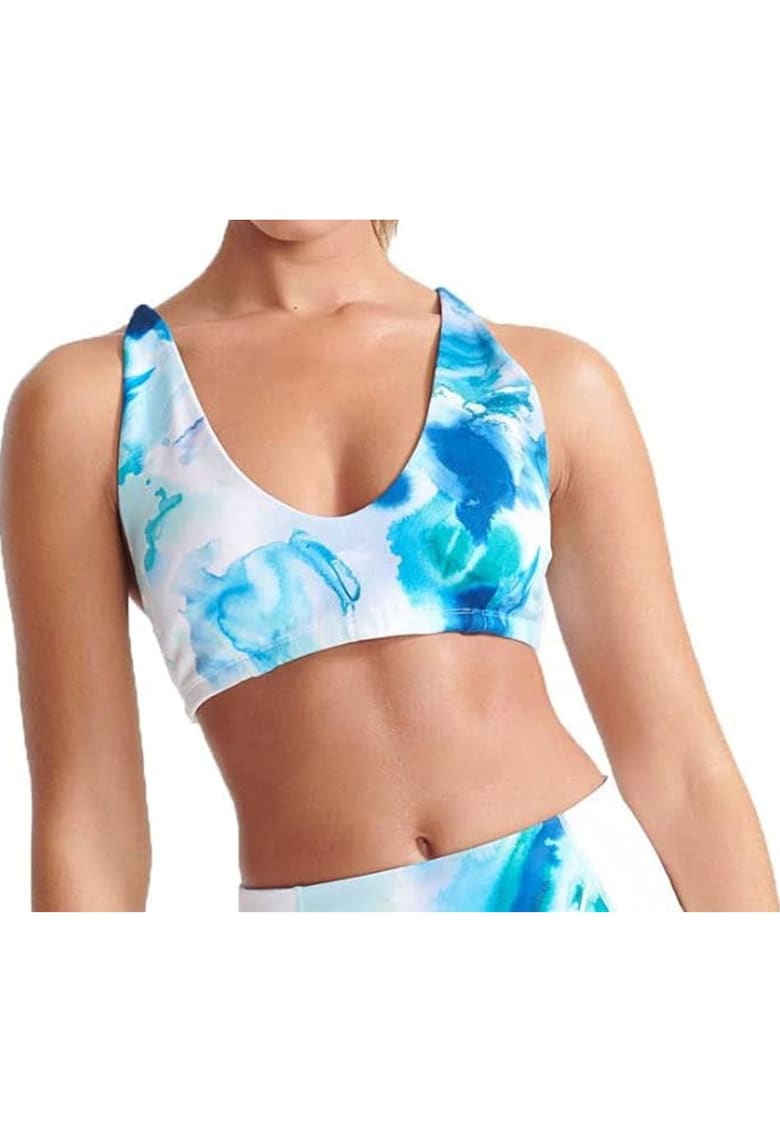 Bustiera pentru fitness cu model degrade -