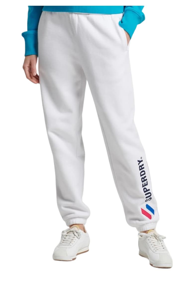 Superdry Co Pantaloni de trening cu imprimeu logo