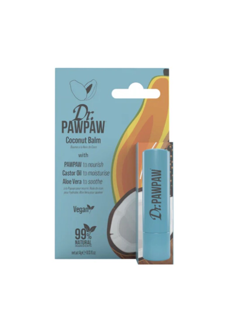 Balsam de buze Dr PawPaw - aroma de cocos - vegan - 4g