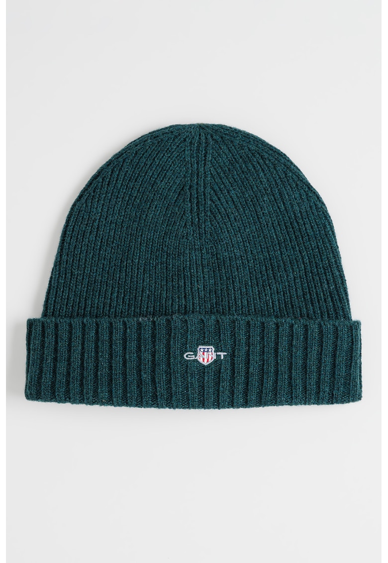 Caciula din amestec de lana cu aspect striat Shield