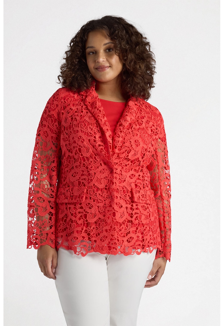 Sacou din dantela cu maneci lungi