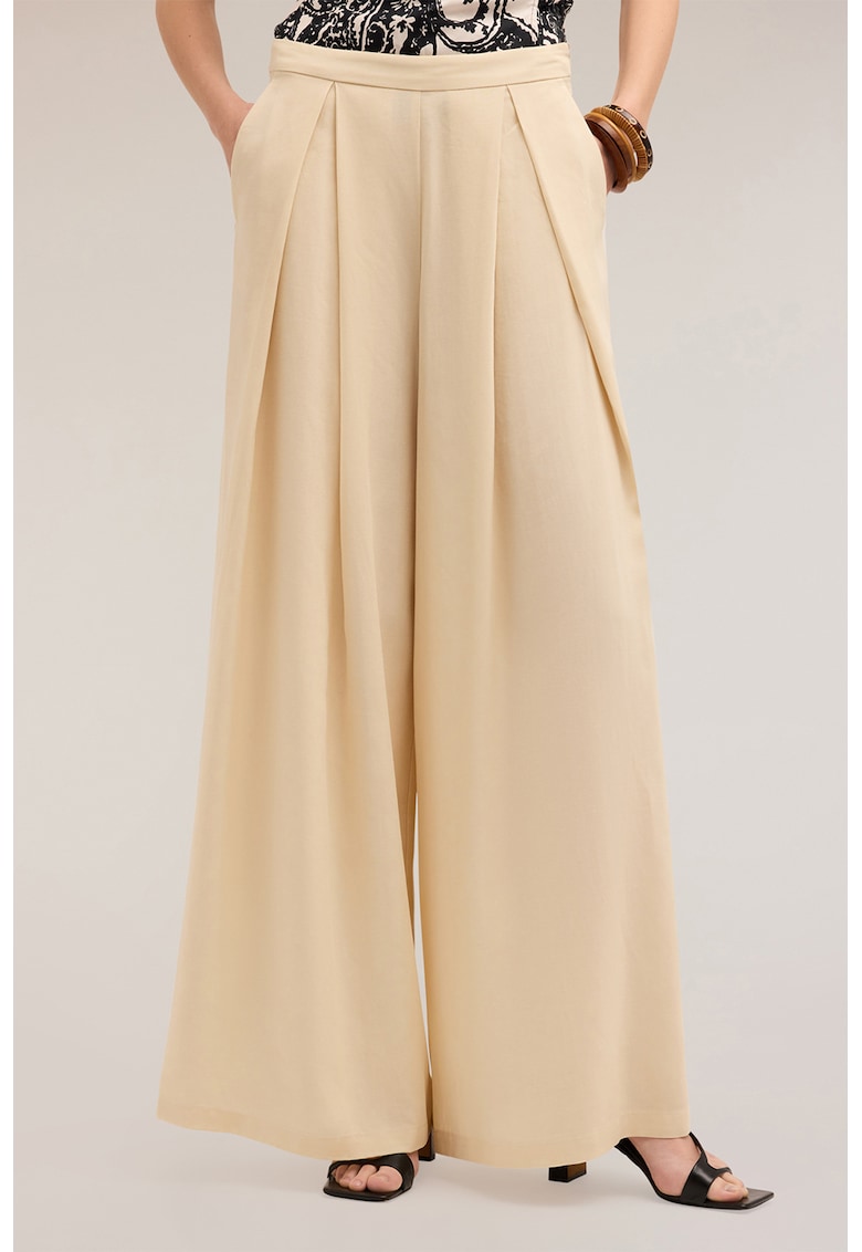 Pantaloni ampli din amestec de lyocell Pantaloni ampli din amestec de lyocell