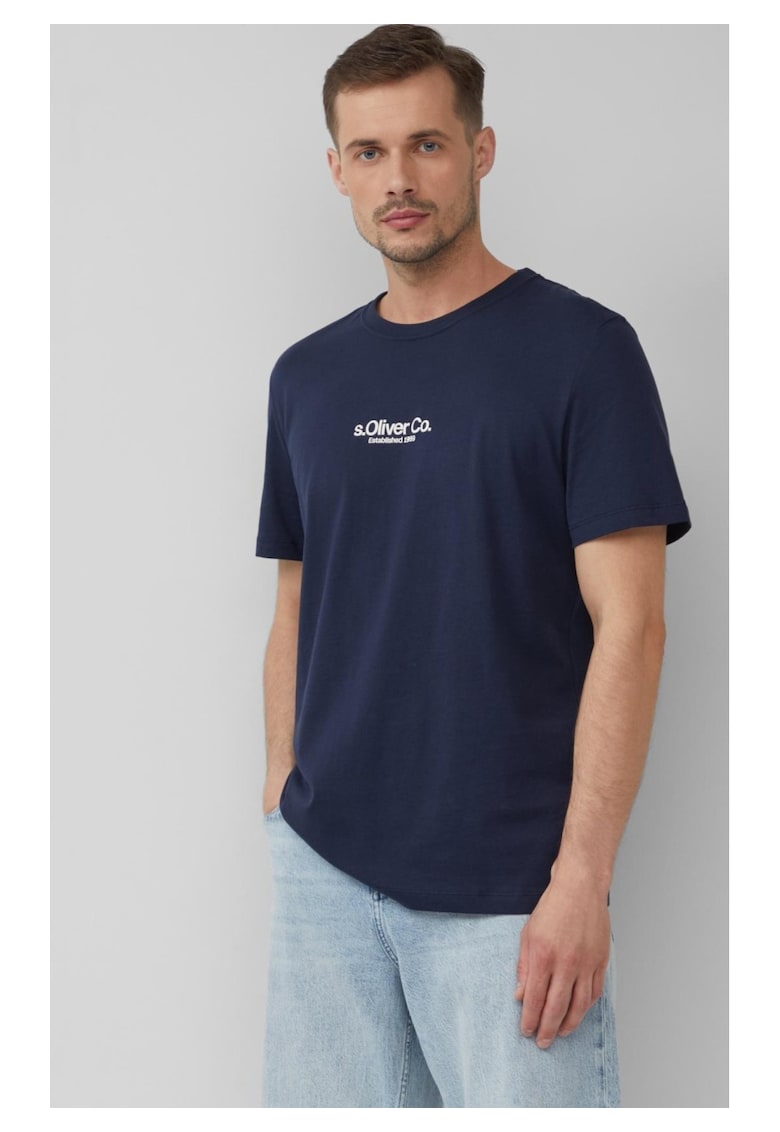 Tricou barbati cu imprimeu cu logo - din bumbac - Regular fit