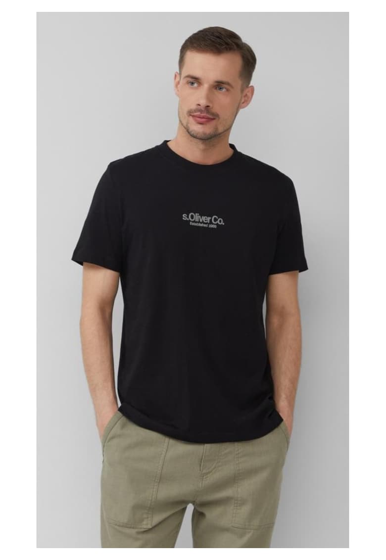 Tricou barbati cu imprimeu cu logo - din bumbac - Regular fit