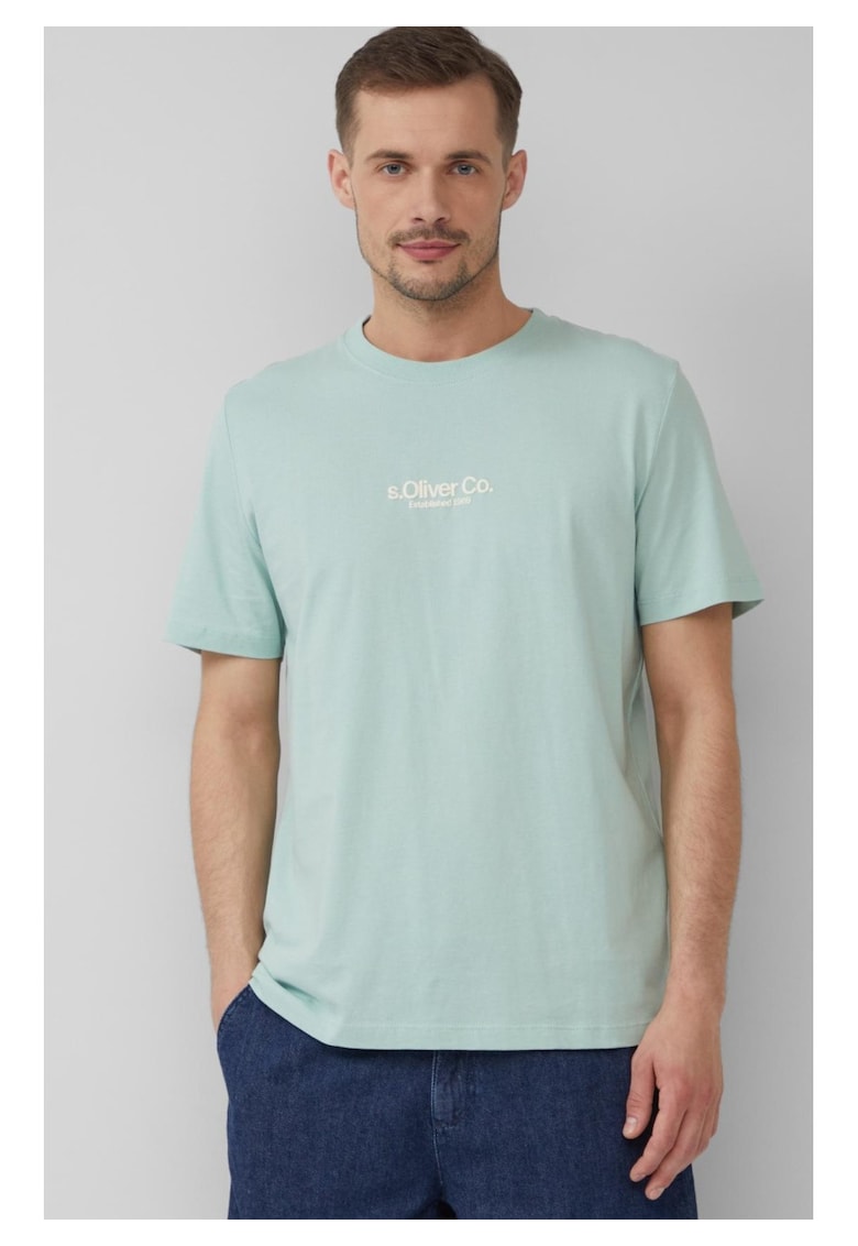 Tricou barbati cu imprimeu cu logo - din bumbac - Regular fit