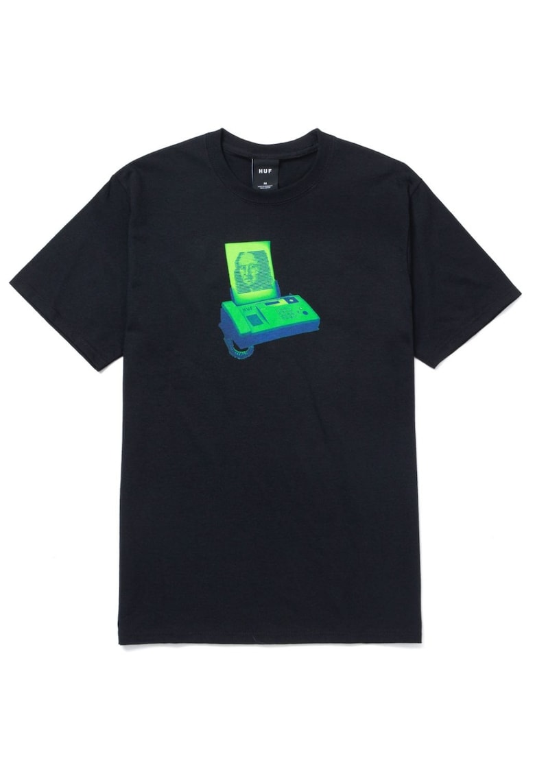 Tricou barbati -  Bumbac - Negru/Verde