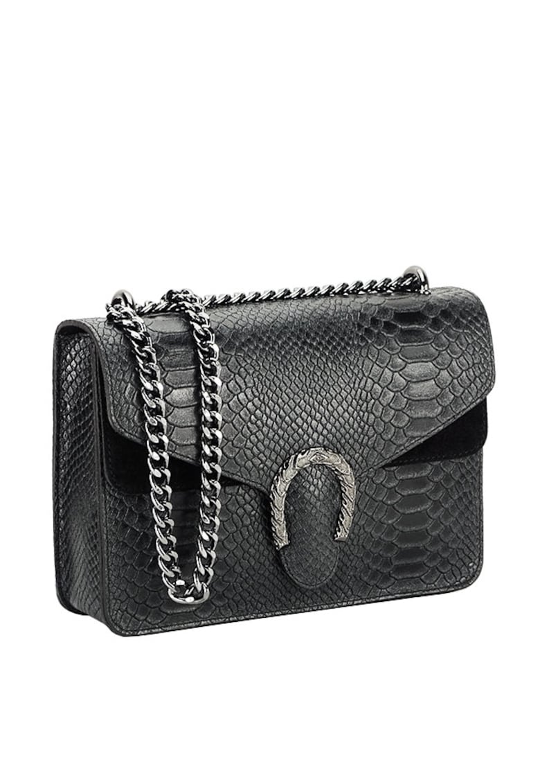 Geanta neagra din piele naturala 1524 123 17653